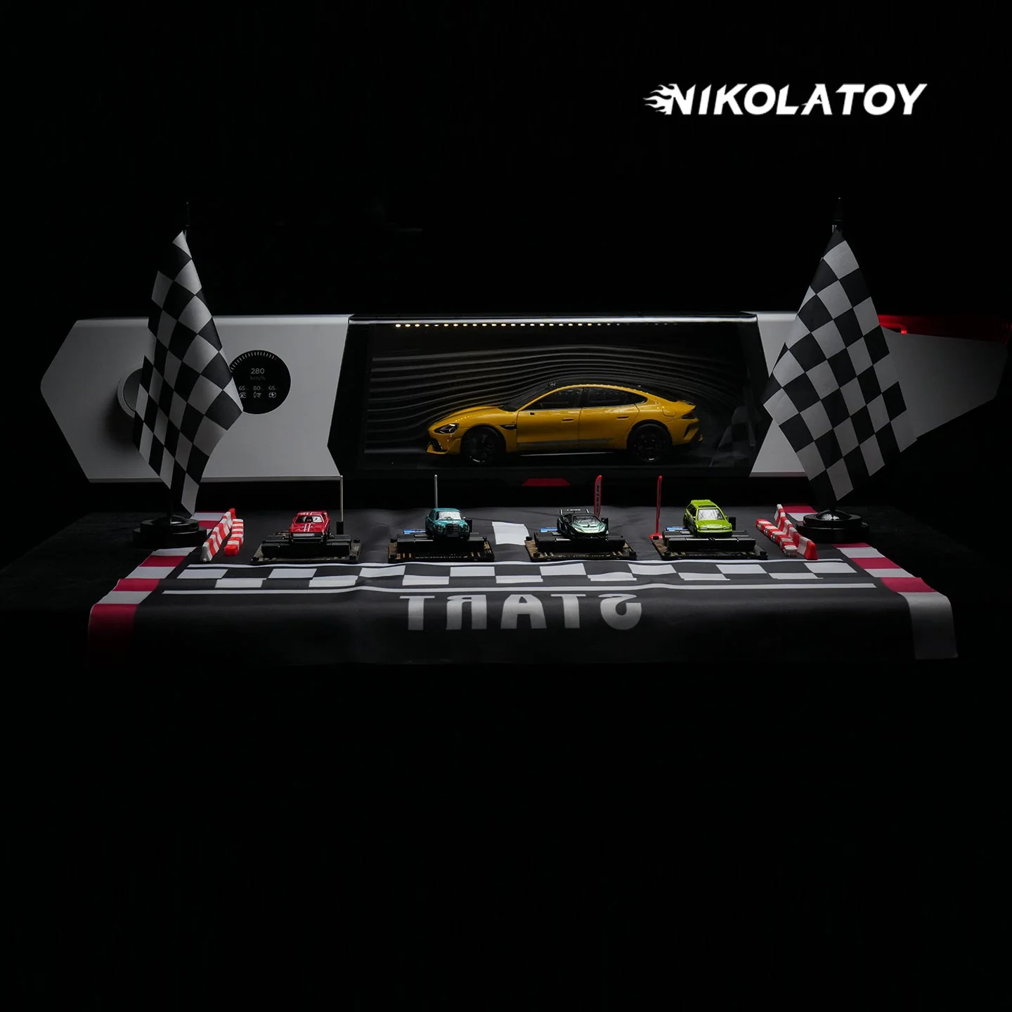 1:18 Windible Car Model Desktop Wind Tunnel Tester - Image 4