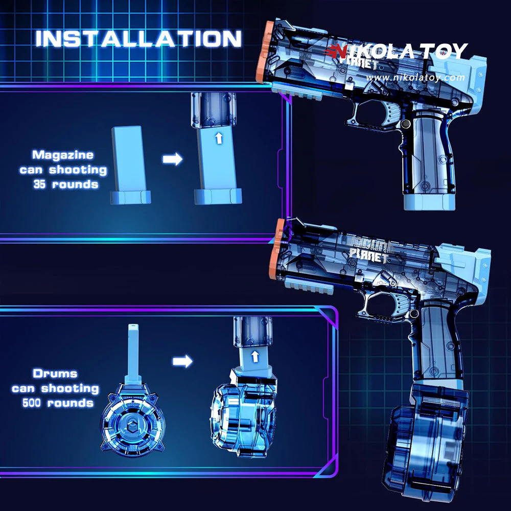 7.4V Powerful Fully Automatic Water Gun - Image 4