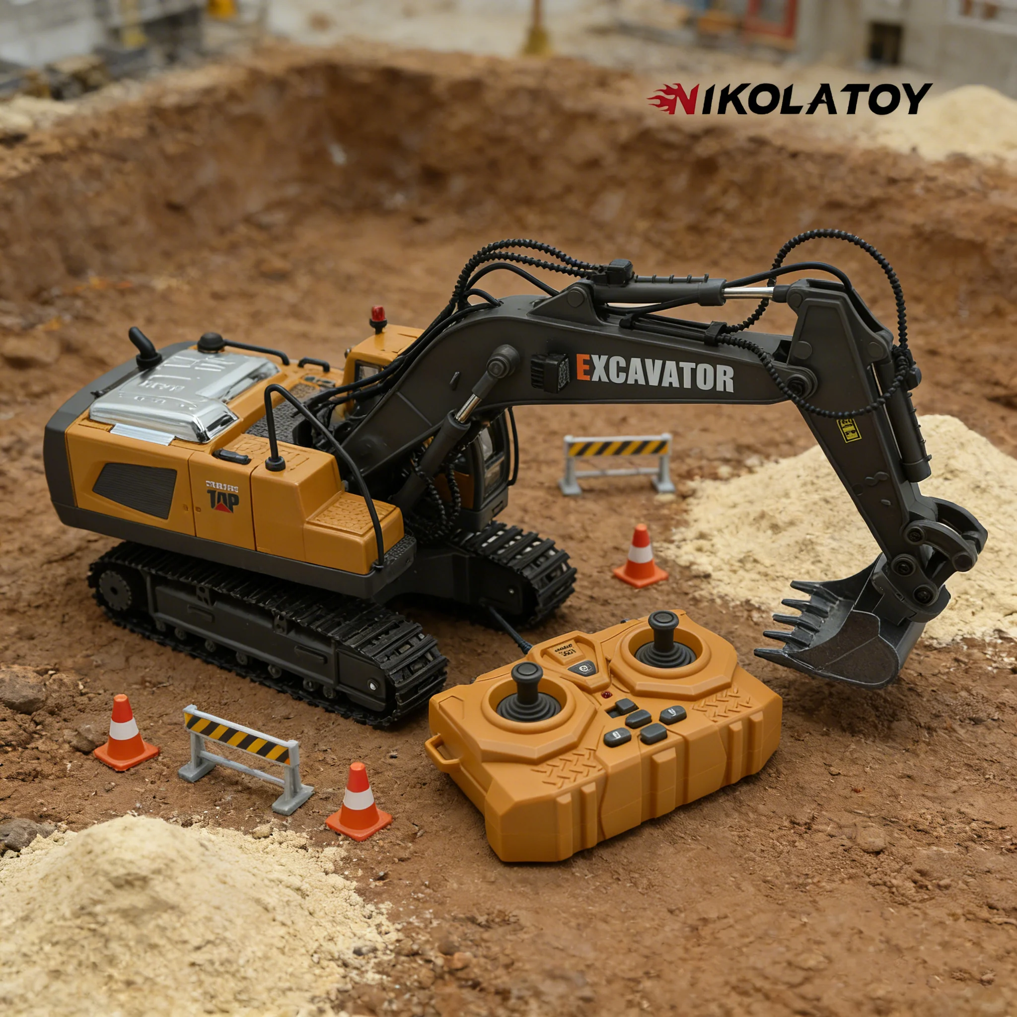Alloy 3-IN-1 Multifunctional RC Excavator - Image 4