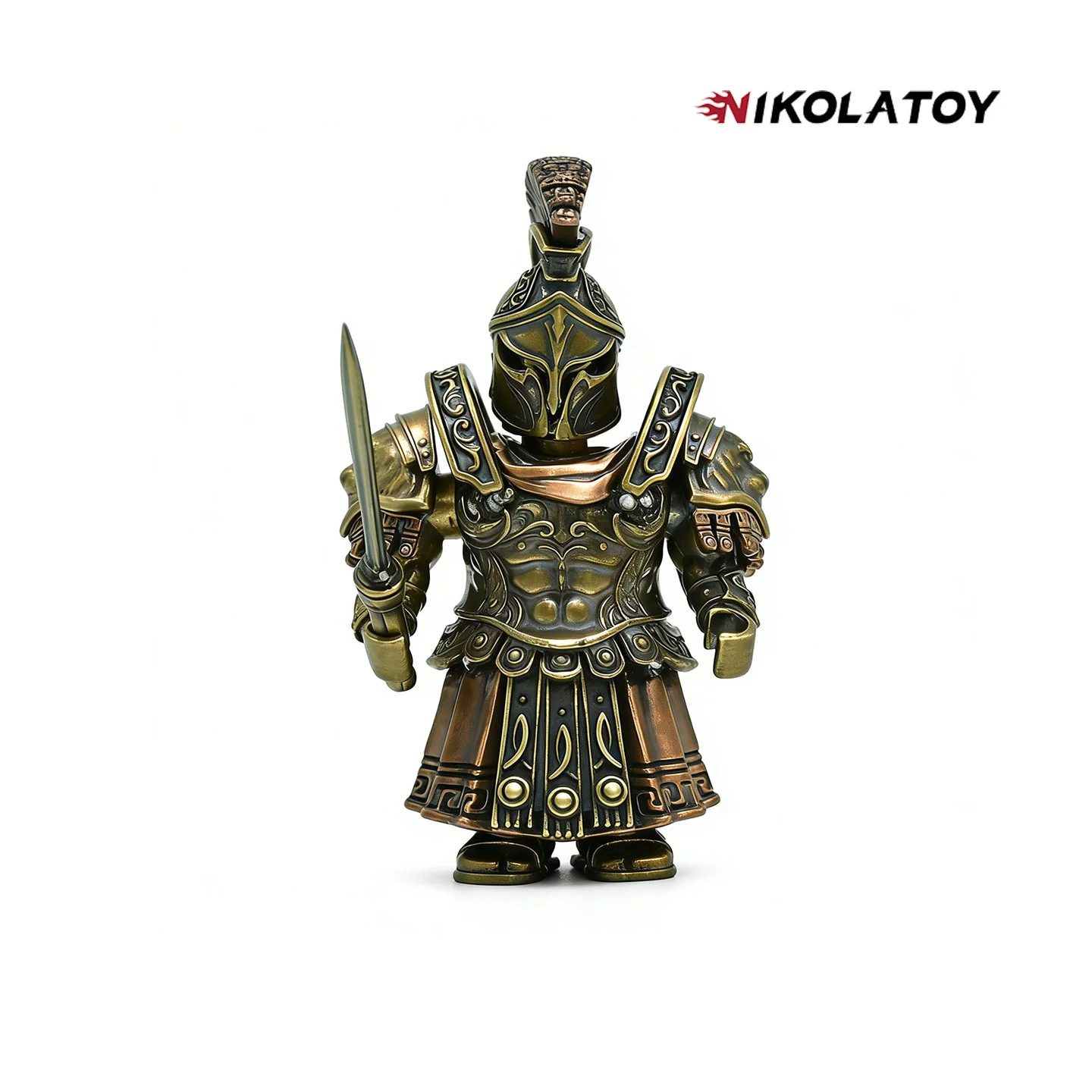 Creative Handmade Pure Copper Magnetic Assembly Toy Desktop Corps Series - Image 3