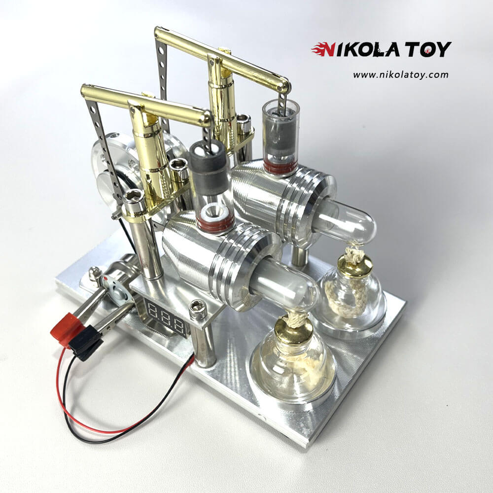 Double Cylinder Stirling Model+Voltmeter - Image 2