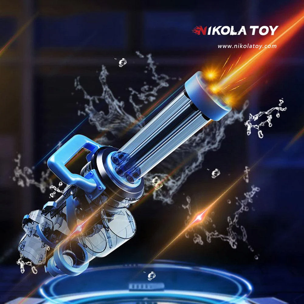 High Performance Gatling Water Gun With Rotating And Luminous Muzzle - Image 2
