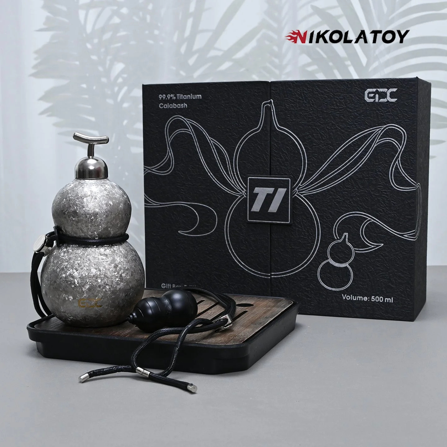 Limited Edition Titanium Gourd Thermos Bottle EDC Gift Box - Image 4