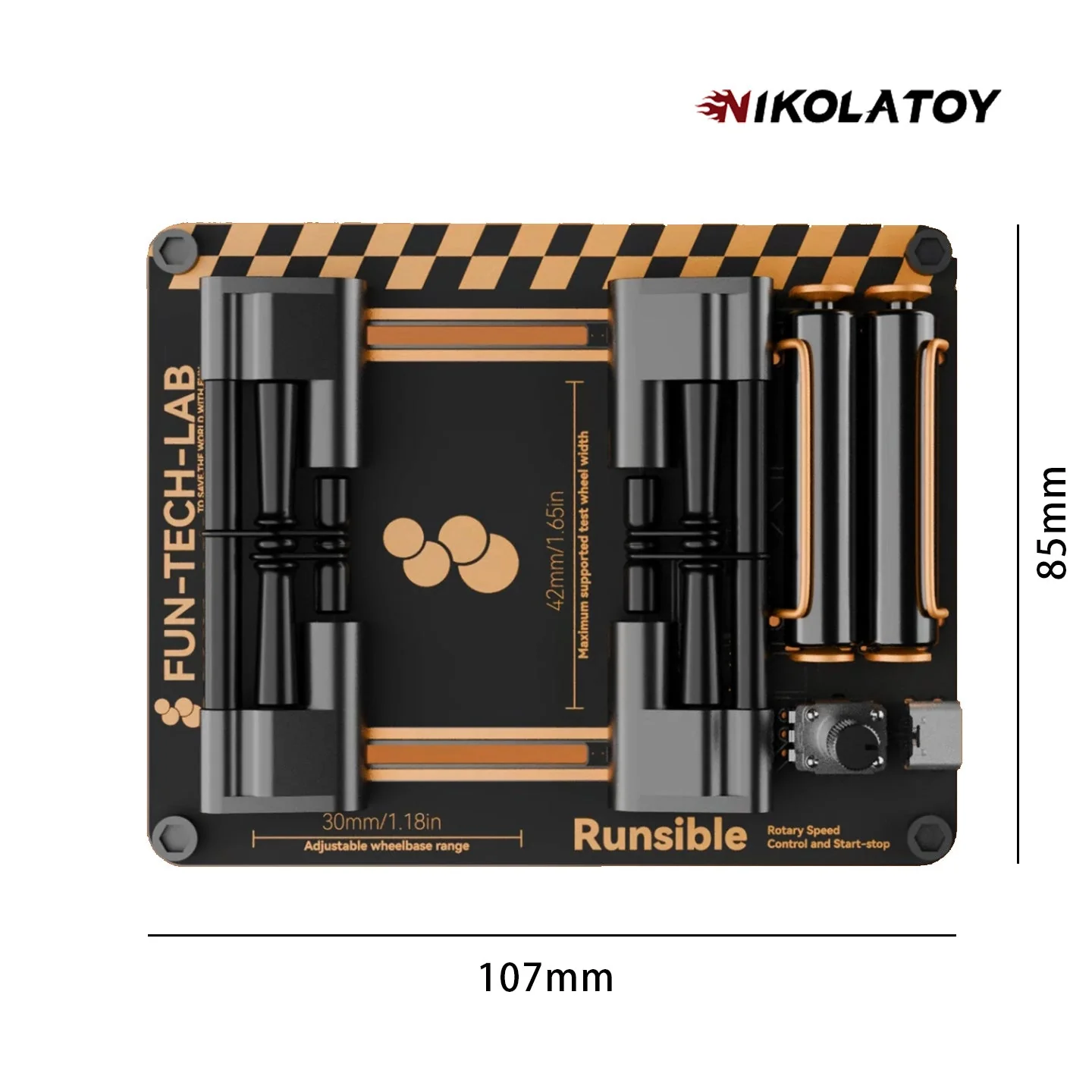 1:64 Desktop Car Model Horsepower Test Machine RUNSIBLE 64 - Image 5
