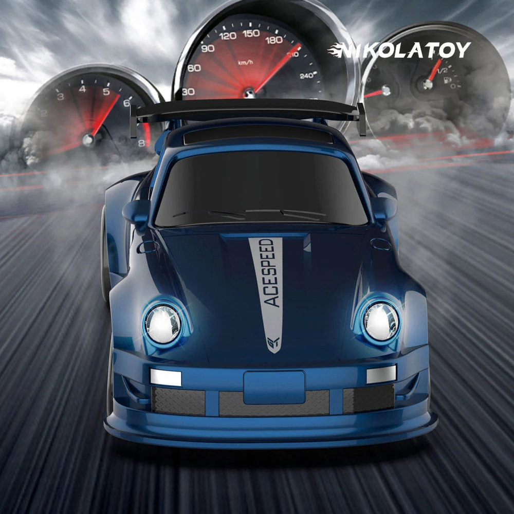 Miniature 1/64 AWD Remote Control Stunt Drifting Car - Porsche 911 - Image 3