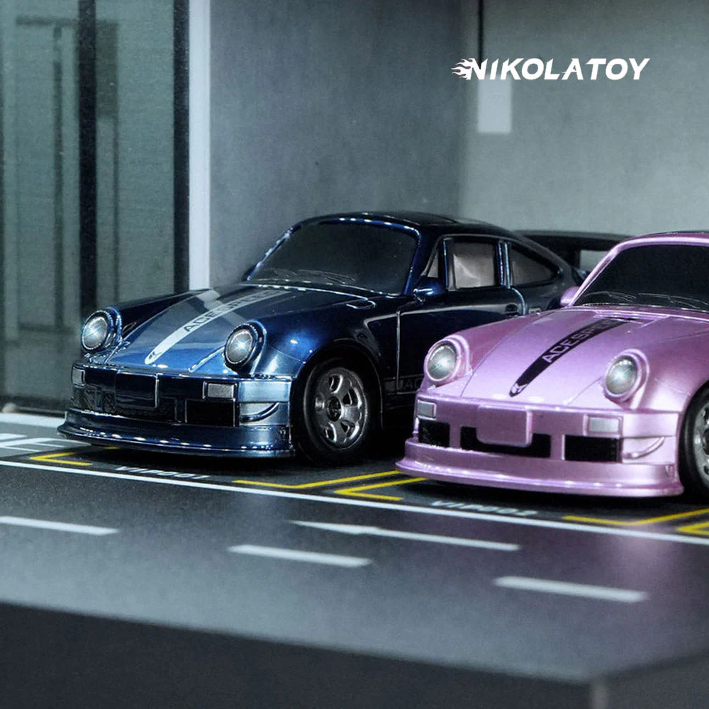 Miniature 1/64 AWD Remote Control Stunt Drifting Car - Porsche 911 - Image 4