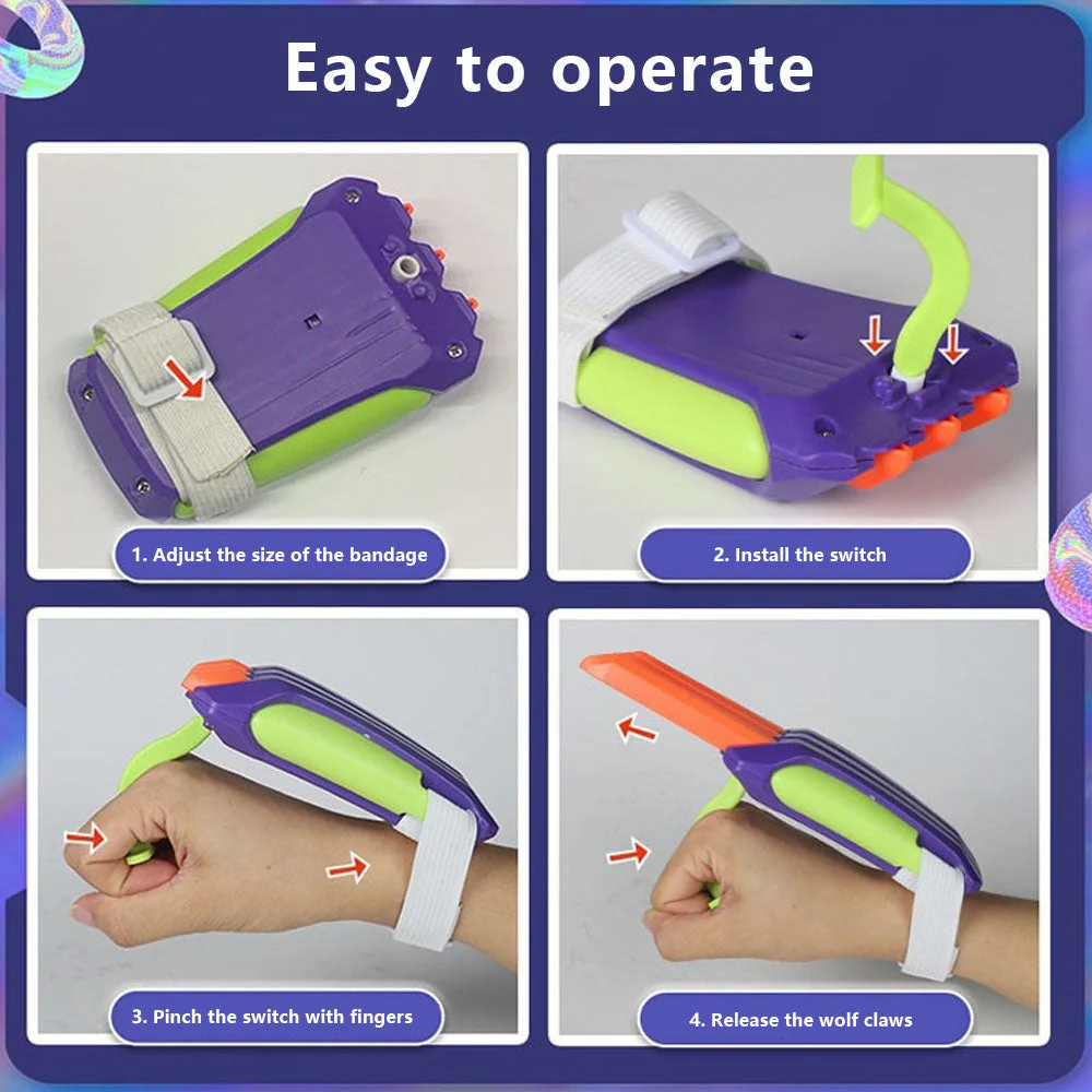 NIKOLATOY® 3D Printing Scalable Cute Wolverine Claws - Image 4