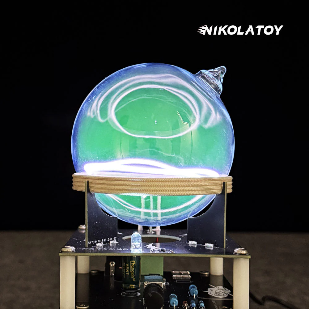 Circular Oscillation Ion Ring Xenon Glass Sphere - Image 3
