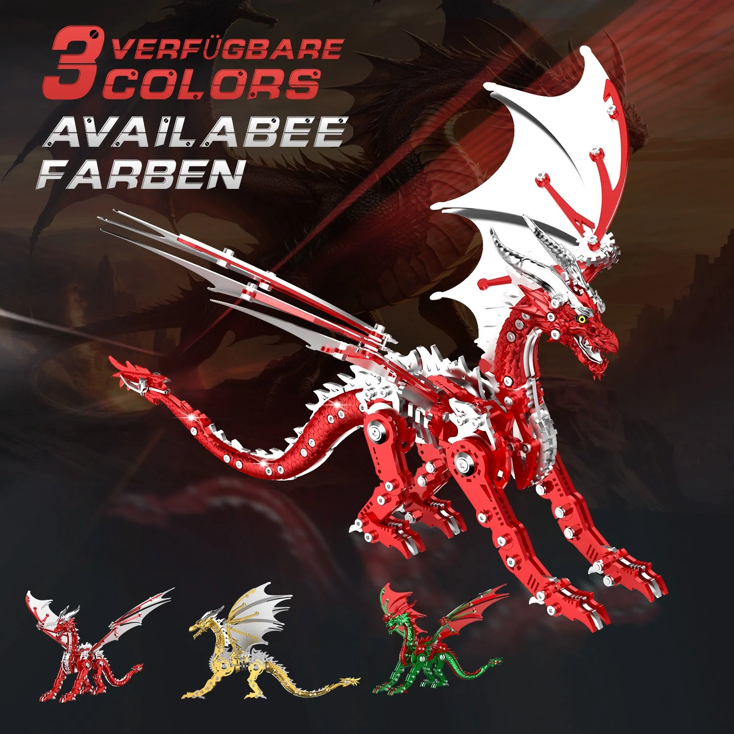 Mechanical Species -  Pterosaur (3D Metal Puzzle) - Image 2
