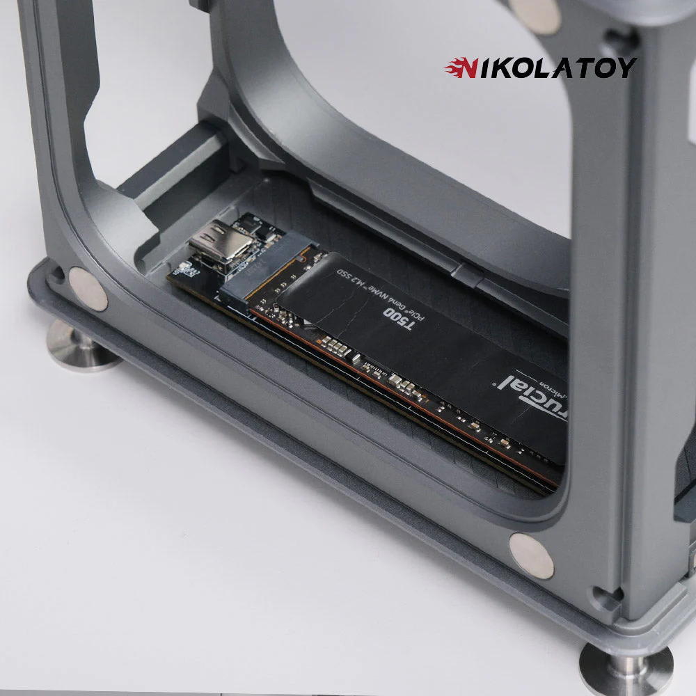 Modular Alloy Magnetic Suction Macmini Protective Shell - Image 3