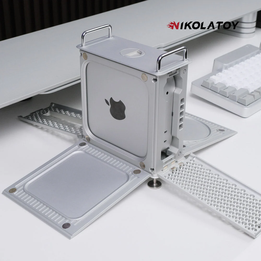 Modular Alloy Magnetic Suction Macmini Protective Shell - Image 9