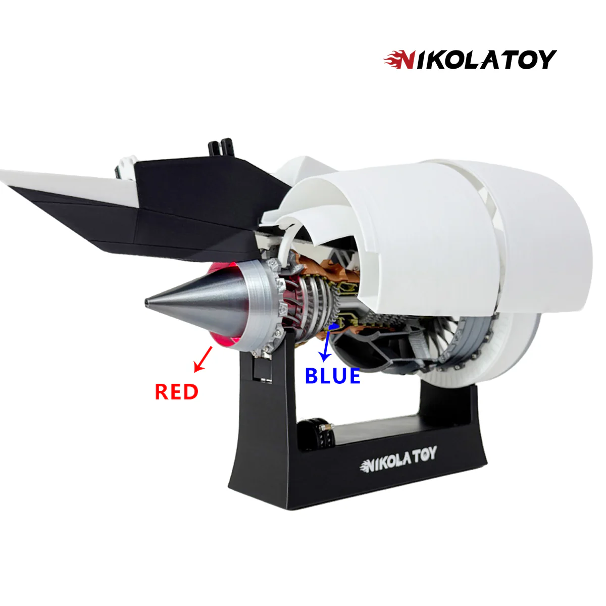 Small Size (35cm/13in) Rolls Royce Trent 900 Turbofan Engine Model - Image 4