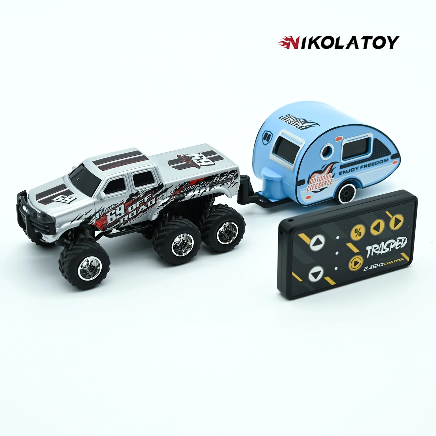 1:64 Six-Wheel ATV Vehicle Remote Control Car - Image 4