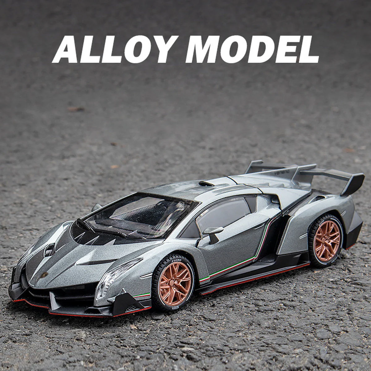 Alloy 1/22 Lamborghini Poison Model Car - Image 2