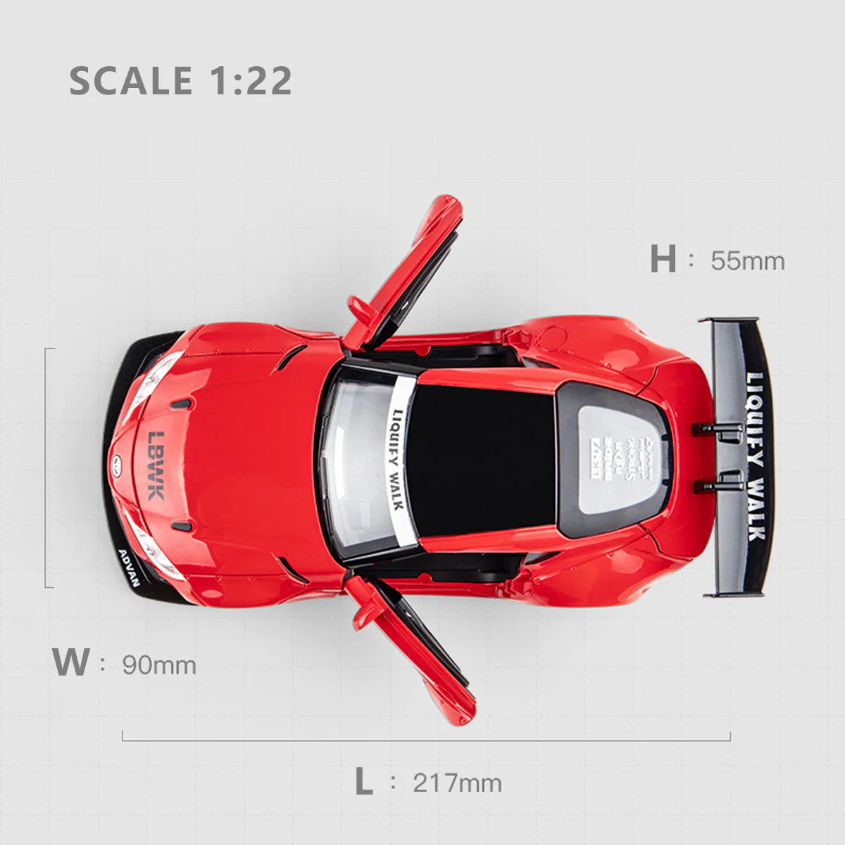 Alloy 1/22 Toyota Supra Model Car - Image 4