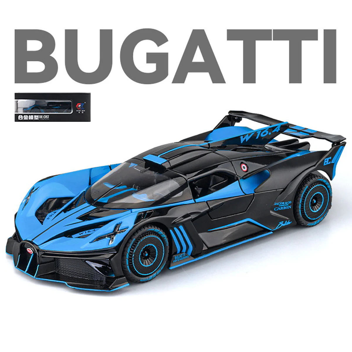 Alloy 1/24 Bugatti Bolide Model Car - Image 4