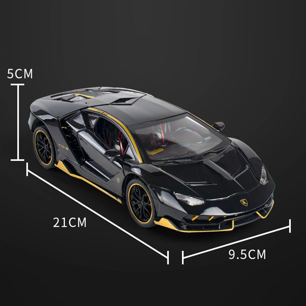 Alloy 1/24 Lamborghini LP770-4 Model Car - Image 3