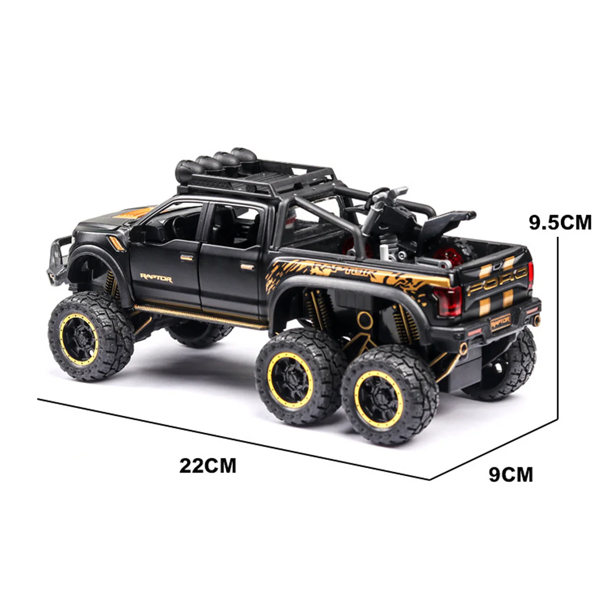 Alloy 1/28 Ford Raptor F150 Model Car - Image 5