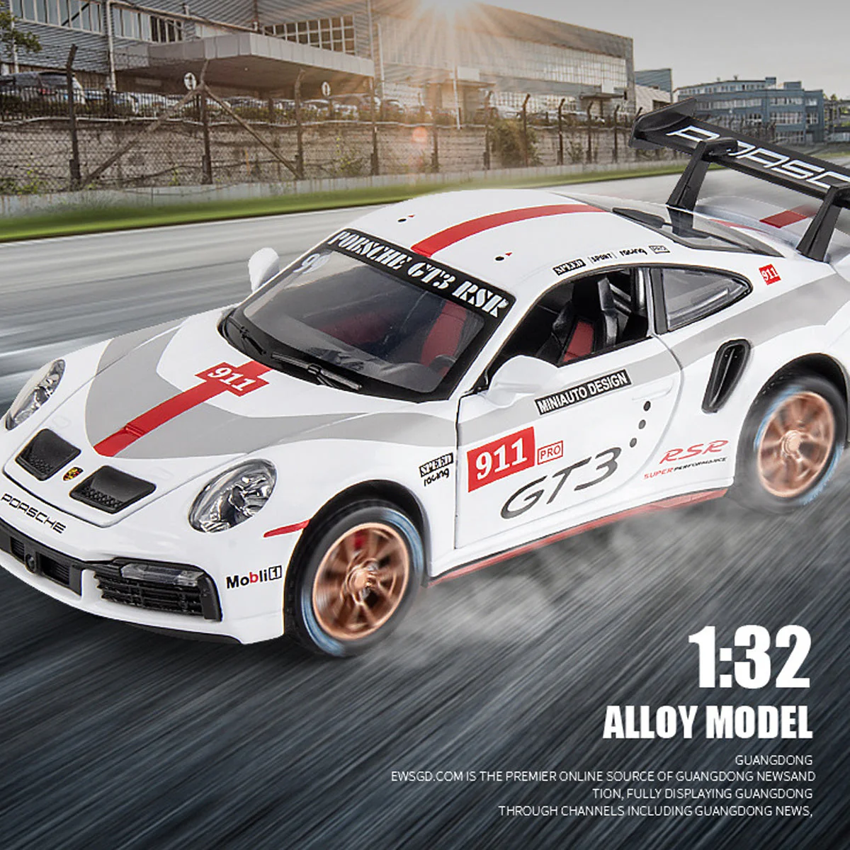 Alloy 1/32 Porsche 911 Track Edition Model Car - Image 3