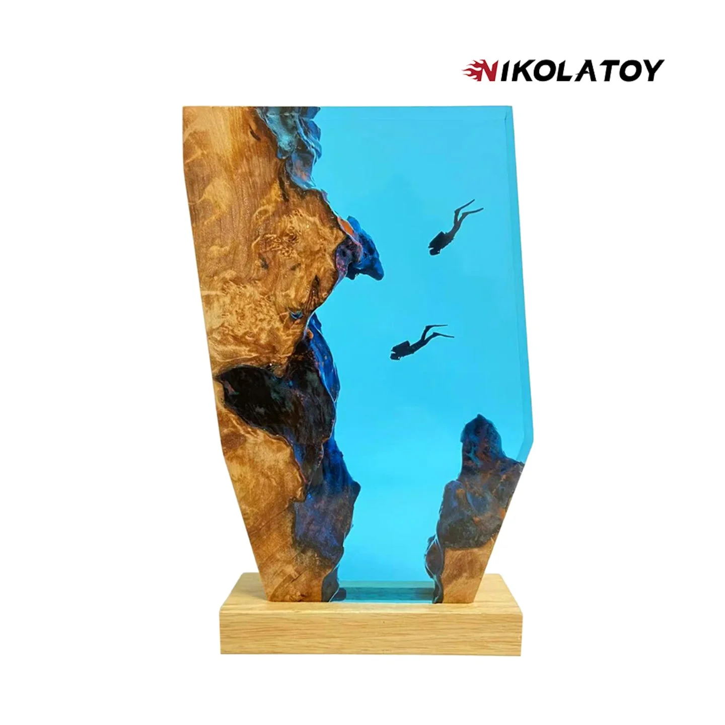 Creative Resin Night Light Desktop Ornament - The Underwater World - Image 9