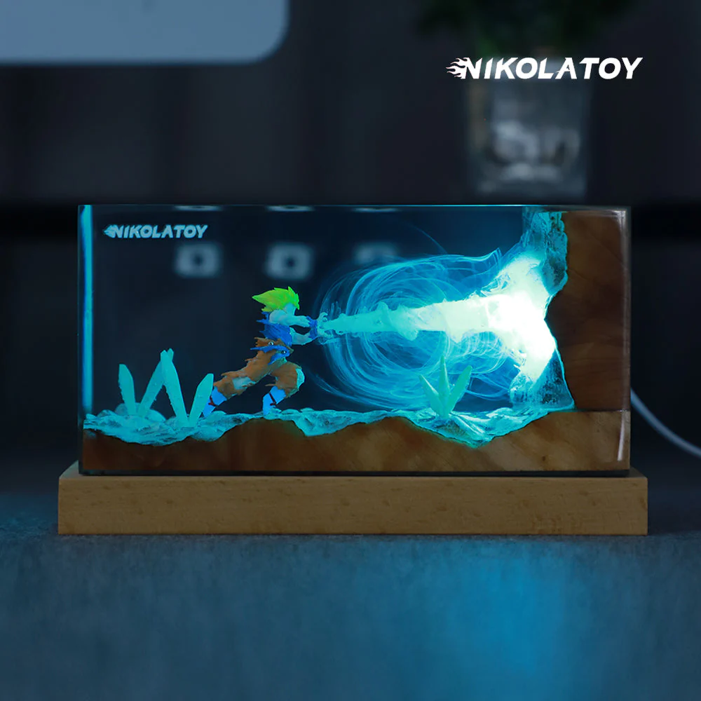 Kakarot Resin RGB Night Light Desktop Decoration - Image 2