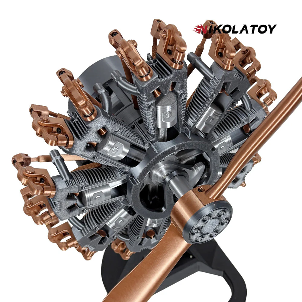 Highly Restored 9-Cylinder Radial Engine Model - Image 4
