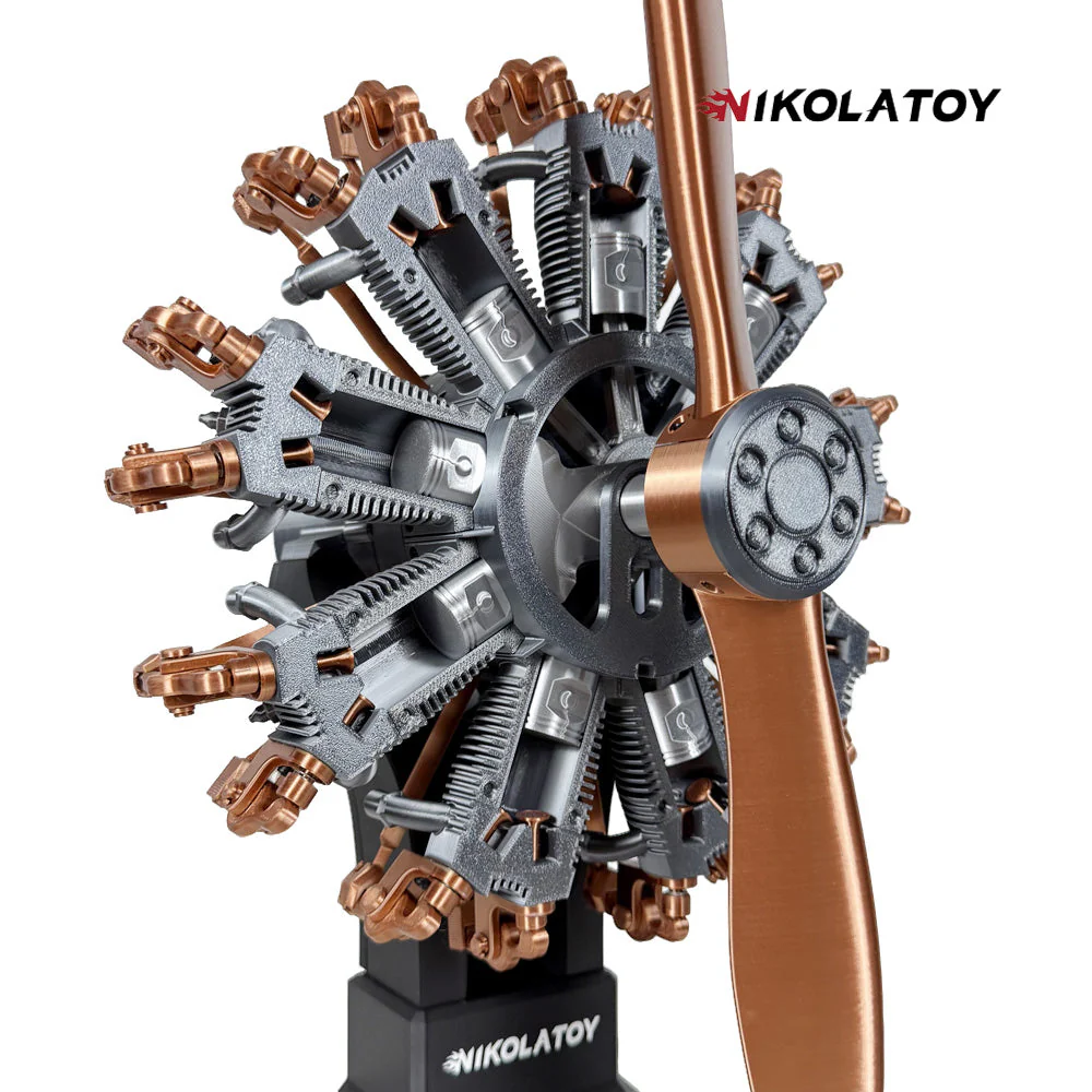 Highly Restored 9-Cylinder Radial Engine Model - Image 5