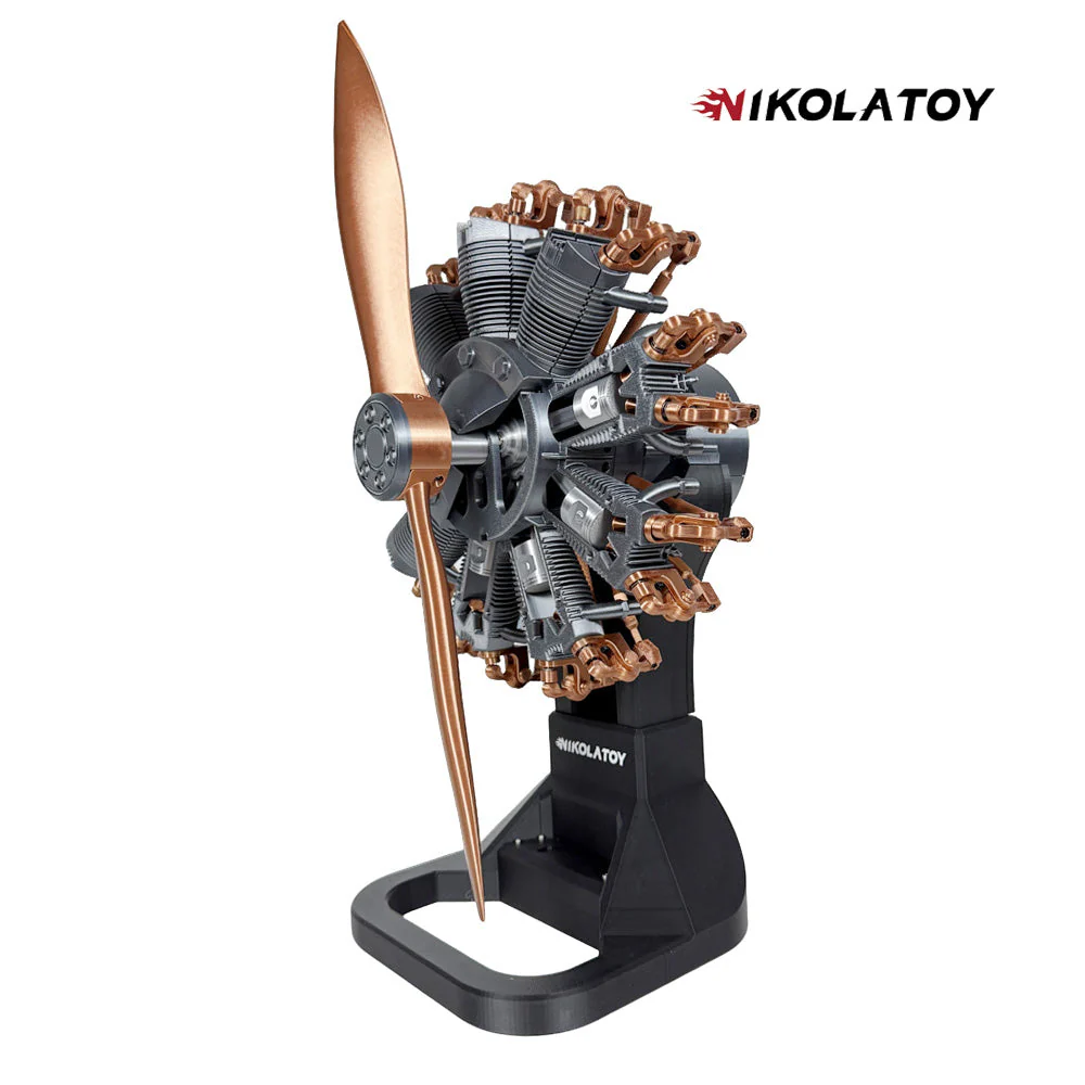 Highly Restored 9-Cylinder Radial Engine Model - Image 6