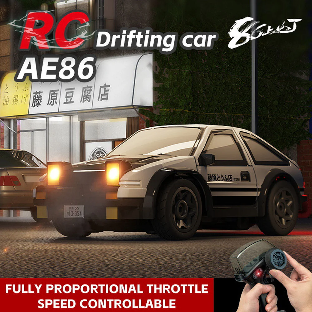 Mini AE86 Desktop Remote Control Car 1:64 Drifting Racing Car - Image 3
