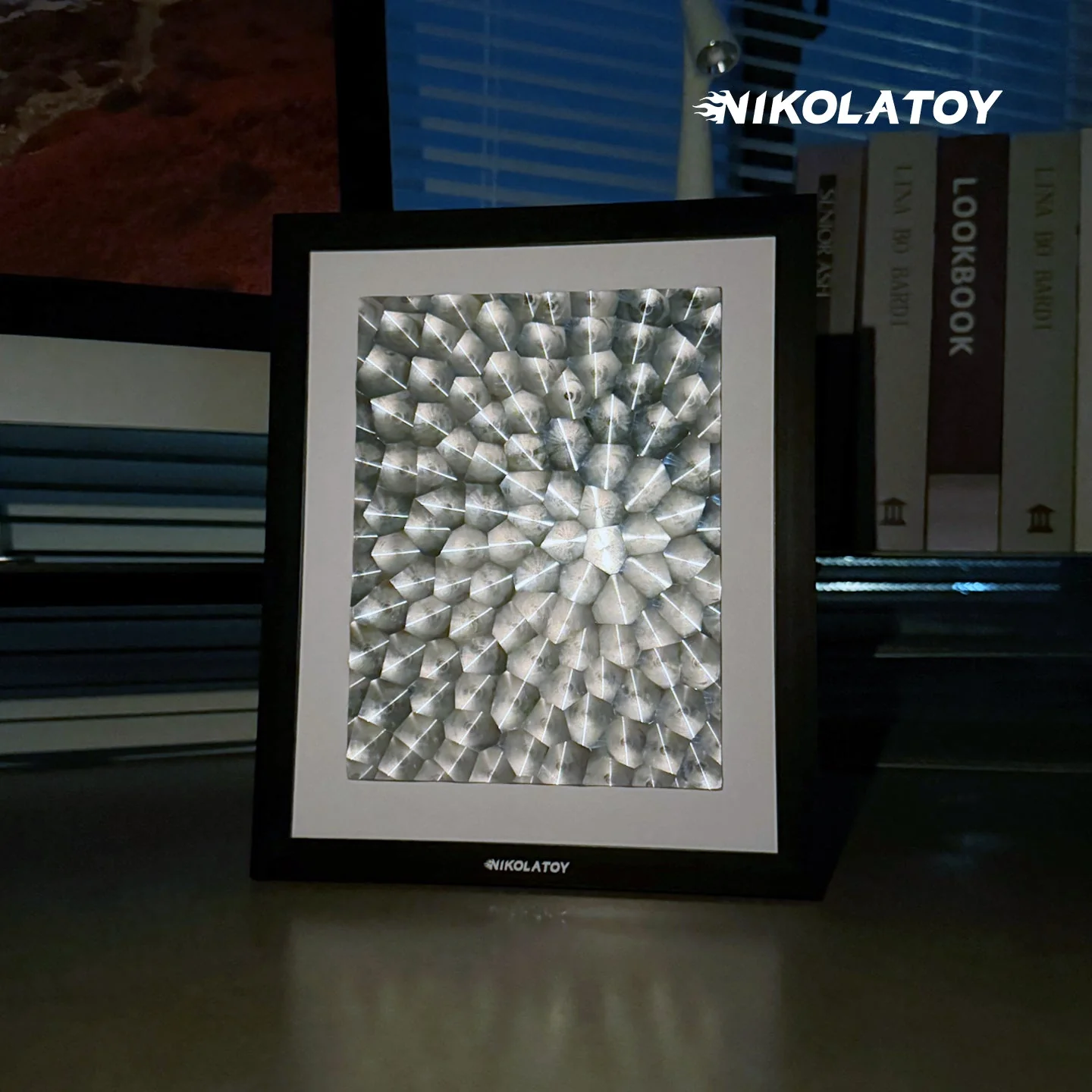 Precision CNC Alloy Laser Light Effect Art Frame - Image 2