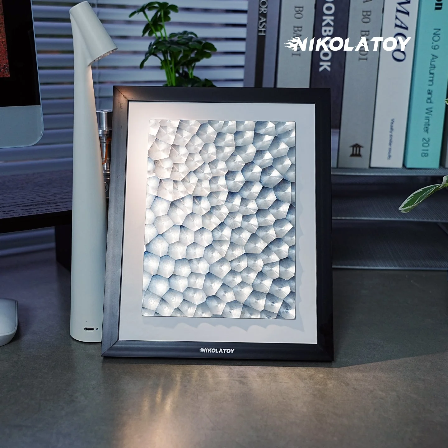 Precision CNC Alloy Laser Light Effect Art Frame - Image 5
