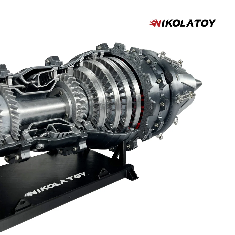 3D Printed Military Fighter Turbojet Engine Model - Image 4