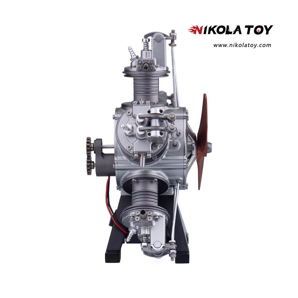 NIKOLATOY® Star shaped 5-cylinder engine model kits (250+Pcs) - Image 4
