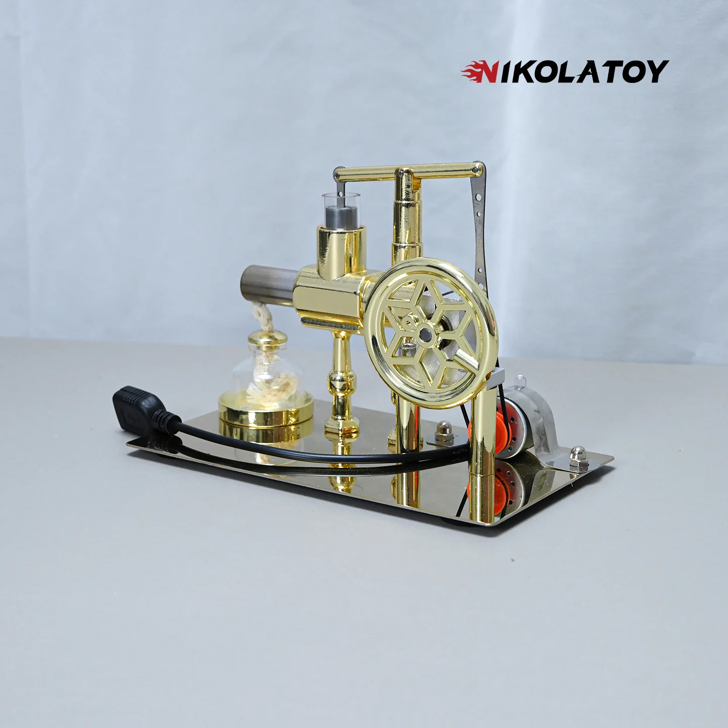 Stirling Engine Model - Power Generation+LED Light - Image 5