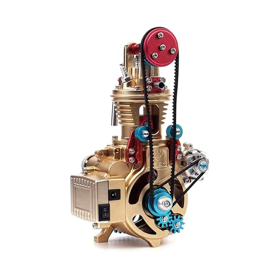 TECHING All-Metal Craftsmen Mini Single-Cylinder High Challenge Assembled Model Kits - Image 3