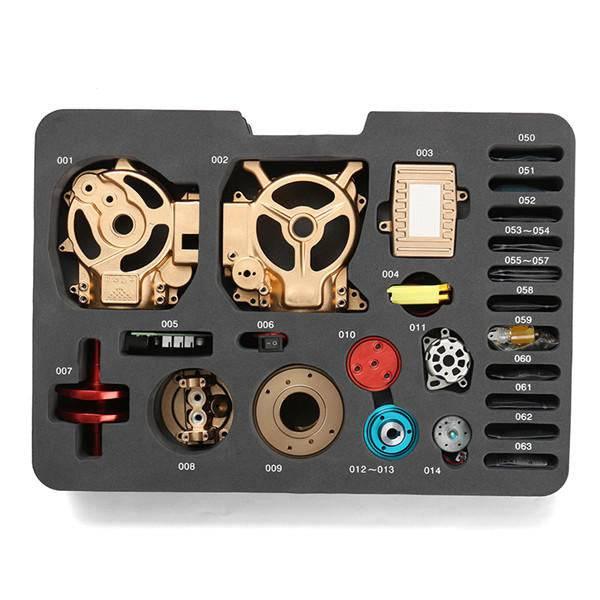 TECHING All-Metal Craftsmen Mini Single-Cylinder High Challenge Assembled Model Kits - Image 5