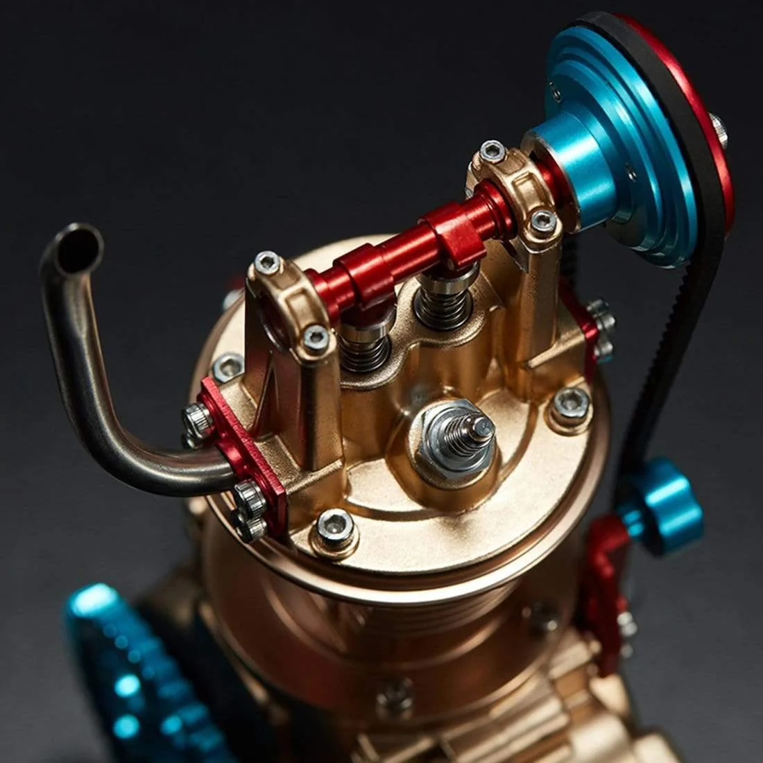 TECHING All-Metal Craftsmen Mini Single-Cylinder High Challenge Assembled Model Kits - Image 8