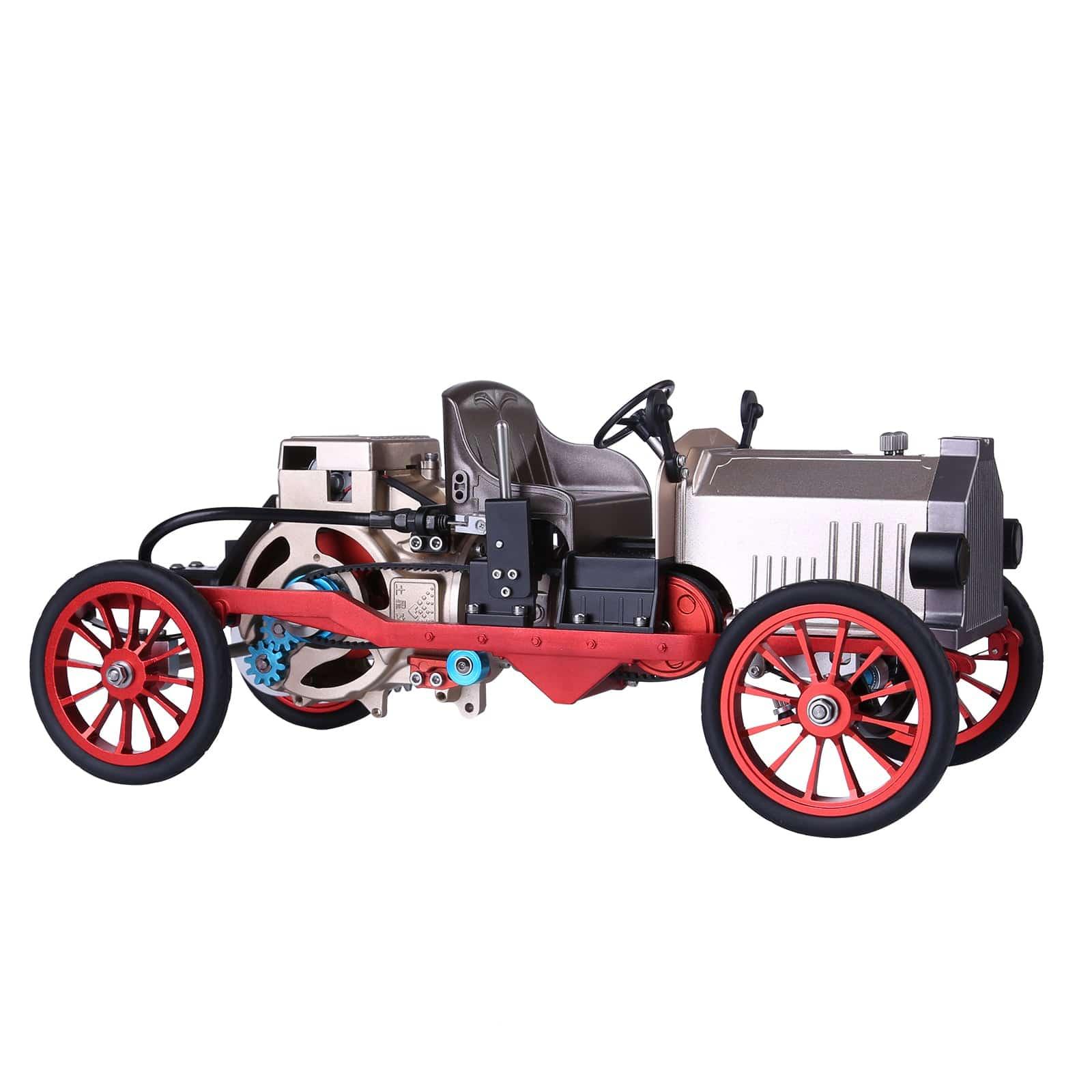 TECHING Assembly Vintage Classic Car Metal Mechanical Model Toy With Electric Engine 310+pcs - Image 7