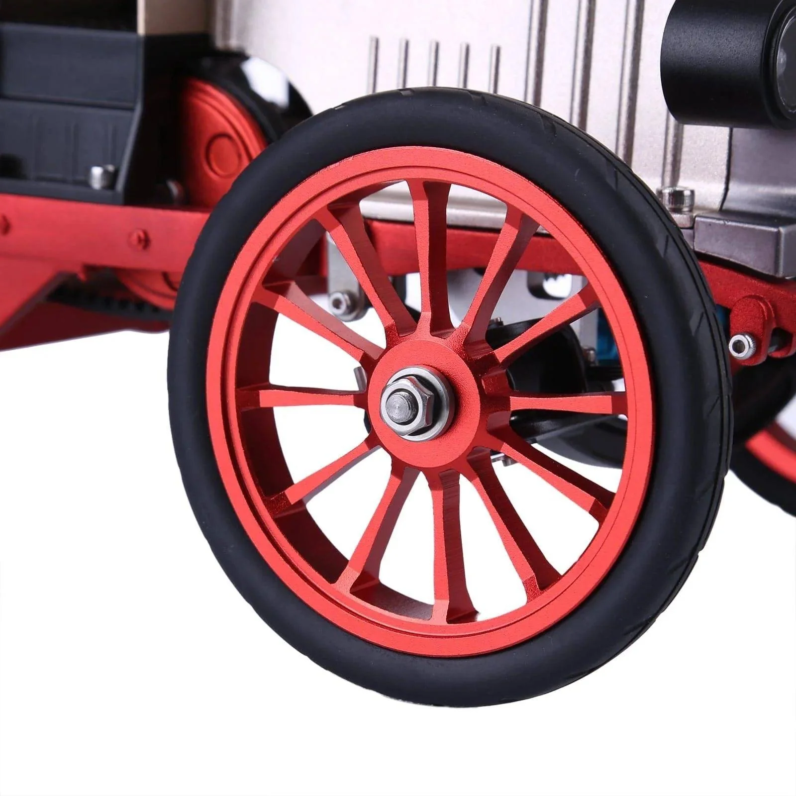 TECHING Assembly Vintage Classic Car Metal Mechanical Model Toy With Electric Engine 310+pcs - Image 9