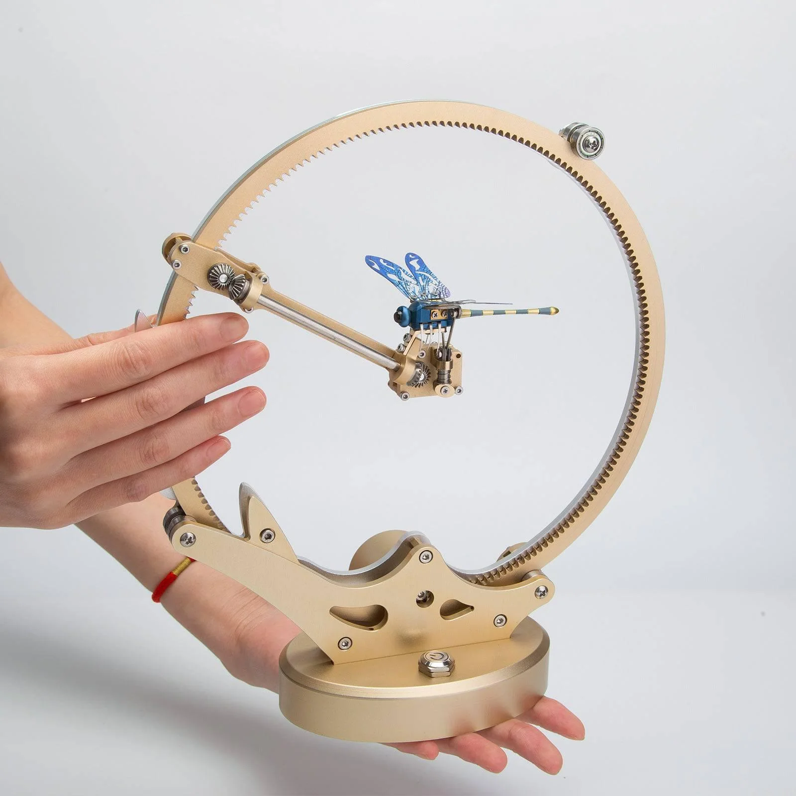 TECHING Flying Dragonfly Kinetic Sculpture 3D Metal Model DIY Kits - Image 3