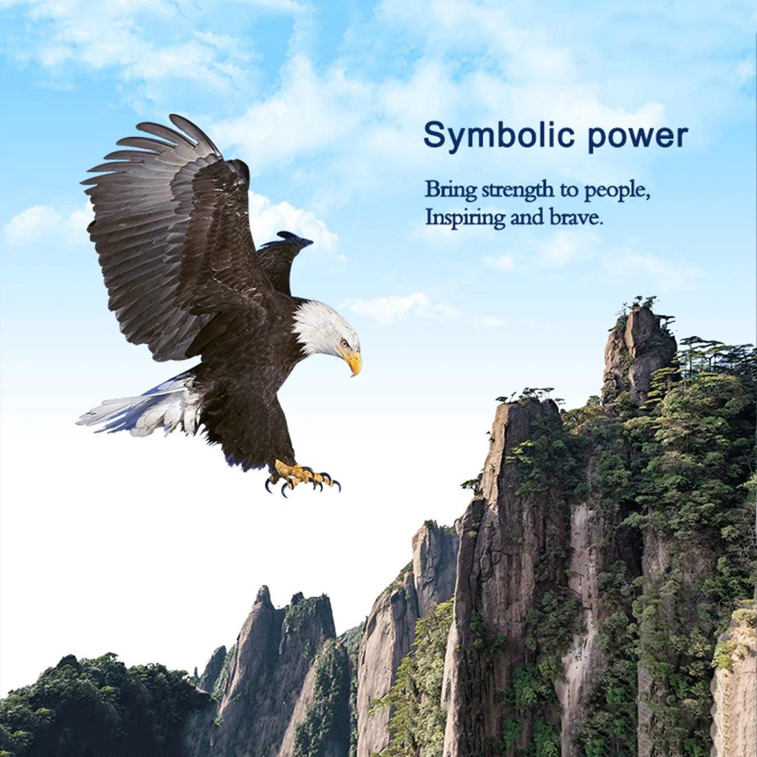 TECHING Kinetic Bald Eagle Sculptures Kits With Flapping Wings - Image 7